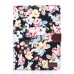 Colorful Floral Sleep / Wake Function Magnetic Stand Flip Leather Case with Card Slot for iPad Air 2 ( iPad 6 ) - Black