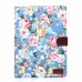 Colorful Floral Sleep / Wake Function Magnetic Stand Flip Leather Case with Card Slot for iPad Air 2 ( iPad 6 ) - Light Blue