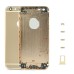 Colorful Metal Rear Housing Cover for iPhone 6 4.7 inch - Champagne Gold