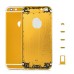 Colorful Metal Rear Housing Cover for iPhone 6 4.7 inch - Gold