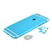 Colorful Metal Rear Housing Cover for iPhone 6 4.7 inch - Light Blue