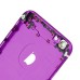 Colorful Metal Rear Housing Cover for iPhone 6 4.7 inch - Purple