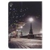 Colorful Night Street View Wallet Card Slot Stand Leather Smart Case for iPad Pro 9.7 inch