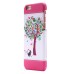 Colorful Painted Hard Back PC Shell Case Cover for iPhone 6 / 6s - Colorized Tree And Cat