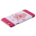 Colorful Painted Hard Back PC Shell Case Cover for iPhone 6 / 6s - Pink bowknot bear