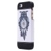 Colorful Painted Hard Back PC Shell Case Cover for iPhone SE/5s - Owl Dreamcatcher