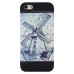 Colorful Painted Hard Back PC Shell Case Cover for iPhone SE/5s - Windmill