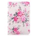 Colorful Picture Pattern Stand Flip Leather Case for iPad Mini 1/2/3 - Rose ( Beige Background Color )