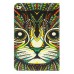 Colorful Picture Printed Artistic Cat Wallet Card Slot Stand Leather Smart Case For iPad Mini 4