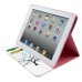 Colorful Picture Printed Blooming Tree Wallet Card Slot Stand Leather Smart Case For iPad 2 / 3 /4