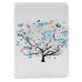 Colorful Picture Printed Blooming Tree Wallet Card Slot Stand Leather Smart Case For iPad Air 2 (iPad 6)