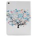 Colorful Picture Printed Blooming Tree Wallet Card Slot Stand Leather Smart Case For iPad Air 2 (iPad 6)