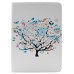 Colorful Picture Printed Blooming Tree Wallet Card Slot Stand Leather Smart Case For iPad Air (iPad 5)