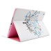 Colorful Picture Printed Blooming Tree Wallet Card Slot Stand Leather Smart Case For iPad Air (iPad 5)