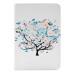 Colorful Picture Printed Blooming Tree Wallet Card Slot Stand Leather Smart Case For iPad Mini 1 / 2 / 3