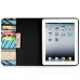 Colorful Picture Printed Blue Yellow Tribe Wallet Card Slot Stand Leather Smart Case For iPad 2 / 3 /4