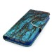 Colorful Picture Printed Dead Branches Wallet Card Slot Stand Leather Case For iPhone 5 / 5s