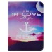 Colorful Picture Printed I Am In Love With You Wallet Card Slot Stand Leather Smart Case For iPad Air (iPad 5)