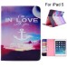 Colorful Picture Printed I Am In Love With You Wallet Card Slot Stand Leather Smart Case For iPad Air (iPad 5)