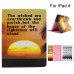 Colorful Picture Printed Sun Rise Wallet Card Slot Stand Leather Smart Case For iPad 2 / 3 /4