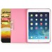 Colorful Picture Printed Sun Rise Wallet Card Slot Stand Leather Smart Case For iPad Air (iPad 5)