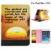 Colorful Picture Printed Sun Rise Wallet Card Slot Stand Leather Smart Case For iPad Mini 1 / 2 / 3