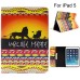 Colorful Picture Printed The Lion King Wallet Card Slot Stand Leather Smart Case For iPad Air (iPad 5)