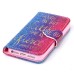 Colorful Picture Printed Though She Be But Little She Is Fierce Wallet Card Slot Stand Leather Case For iPhone 5 / 5s