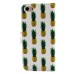 Colorful Picture Printed Tiny Pineapples Wallet Card Slot Stand Leather Case For iPhone 5 / 5s