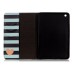 Colorful Printed PU Leather Case Cover for iPad Mini 1 / 2 / 3 - Black And Green Stripe