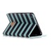 Colorful Printed PU Leather Case Cover for iPad Mini 1 / 2 / 3 - Black And Green Stripe