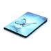 Colorful Printed PU Leather Case Cover for iPad Mini 1 / 2 / 3 - Blue Butterfly