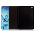 Colorful Printed PU Leather Case Cover for iPad Mini 1 / 2 / 3 - Blue Butterfly