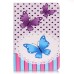 Colorful Printed PU Leather Case Cover for iPad Mini 1 / 2 / 3 - Dot Butterflies