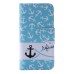 Colorful Printed PU Leather Flip Wallet Stand Case With Card Slots For iPhone 6/6s -  Anchor