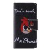 Colorful Printed PU Leather Flip Wallet Stand Case With Card Slots For iPhone 6/6s - Angry Bird