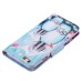 Colorful Printed PU Leather Flip Wallet Stand Case With Card Slots For iPhone 6/6s - Blue Parfum Bottle