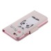 Colorful Printed PU Leather Flip Wallet Stand Case With Card Slots For iPhone 6/6s - Cute Panda