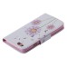 Colorful Printed PU Leather Flip Wallet Stand Case With Card Slots For iPhone 6/6s - Pink dandelion