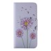 Colorful Printed PU Leather Flip Wallet Stand Case With Card Slots For iPhone 6/6s - Pink dandelion