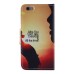 Colorful Printed PU Leather Flip Wallet Stand Case With Card Slots For iPhone 6/6s - Sunset Lady Miss You