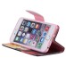 Colorful Printed PU Leather Flip Wallet Stand Case With Card Slots For iPhone 6/6s - Sunset Lady Miss You