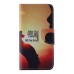 Colorful Printed PU Leather Flip Wallet Stand Case With Card Slots For iPhone 6/6s - Sunset Lady Miss You