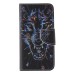 Colorful Printed PU Leather Flip Wallet Stand Case With Card Slots For iPhone 6/6s Plus - Fierce wolf