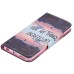 Colorful Printed PU Leather Flip Wallet Stand Case With Card Slots For iPhone 6/6s Plus - Inverted image