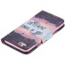 Colorful Printed PU Leather Flip Wallet Stand Case With Card Slots For iPhone 6/6s Plus - Inverted image