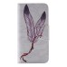 Colorful Printed PU Leather Flip Wallet Stand Case With Card Slots For iPhone 6/6s Plus - Two feather