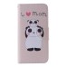 Colorful Printed PU Leather Flip Wallet Stand Case With Card Slots for Samsung Galaxy Note5 - Cute Panda