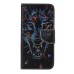 Colorful Printed PU Leather Flip Wallet Stand Case With Card Slots for Samsung Galaxy Note5 - Fierce Wolf