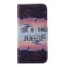 Colorful Printed PU Leather Flip Wallet Stand Case With Card Slots for Samsung Galaxy Note5 - Inverted image